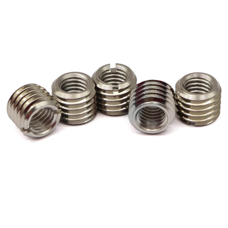 [Australia - AusPower] - GXARTS 5 x Thread ADAPTERS M12 12MM Male to M8 8MM Female Threaded Reducers Female Screw Sleeve Conversion Nut Female Screw Sleeve Conversion Nut M12-M8(12MM-8MM) 