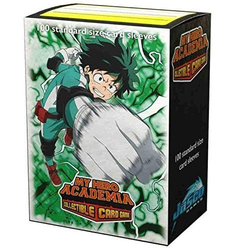 [Australia - AusPower] - Jasco My Hero Academia Collectible Card Game Card Sleeves | 100 Dragon Shield Art Sleeves | Card Game Holder | PVC and Acid-Free | Designed for Use with TCG and LCG Games | Made 