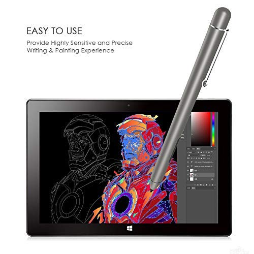 [Australia - AusPower] - Active Pen for HP Specter X360 Envy X360 Pavilion x360 Spectre x2 Envy x2 Laptop-Specified Surface Pen Microsoft Pen Protocol Inking Model (Grey) Grey 