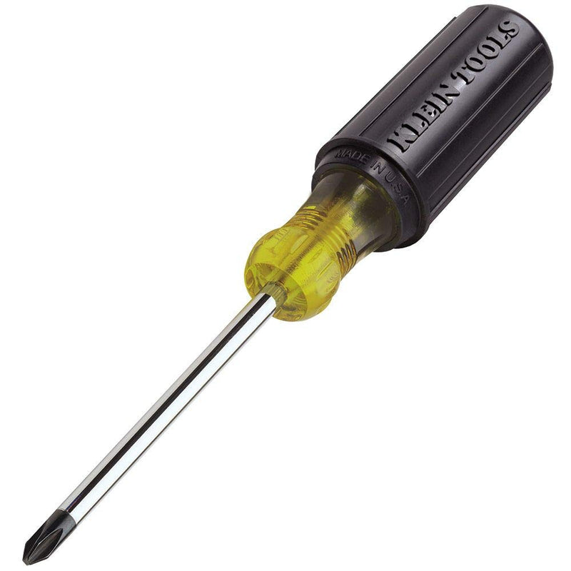 [Australia - AusPower] - Klein Tools 603-4 Screwdriver, #2 Phillips Tip with Cushion Grip Handle, Precision Machined Electrician Screwdriver, 8-Inch 