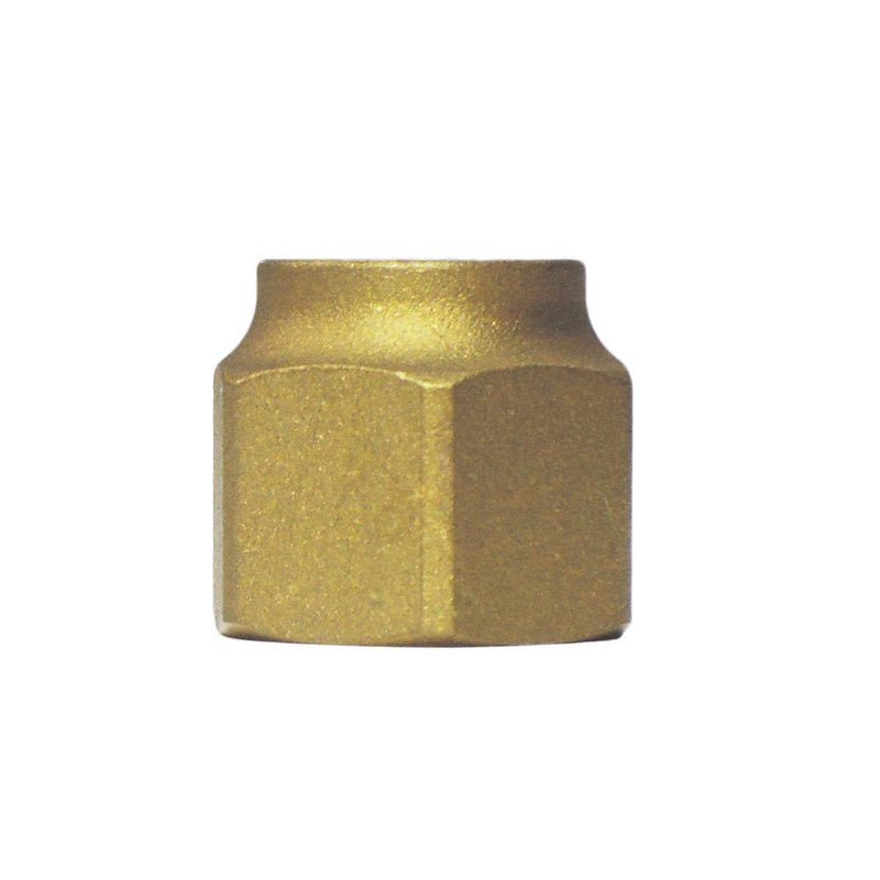 [Australia - AusPower] - Nigo Industrial Co. Brass Tube Fitting, SAE 45 Degree Flare Fitting, Cap Nut (Nominal Pipe Size:3/8"), Actual Inside Diameter: 0.57 Inch (9/16 Inch) 3/8" Tube OD 