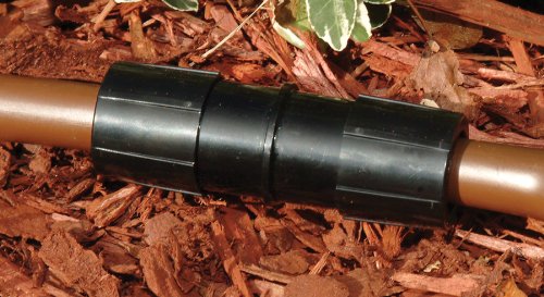 [Australia - AusPower] - Rain Bird EZFITC/2PS Drip Irrigation Easy Fit Universal 1/2" Coupling, Fits All 1/2" and 5/8" Tubing, 2-Pack 
