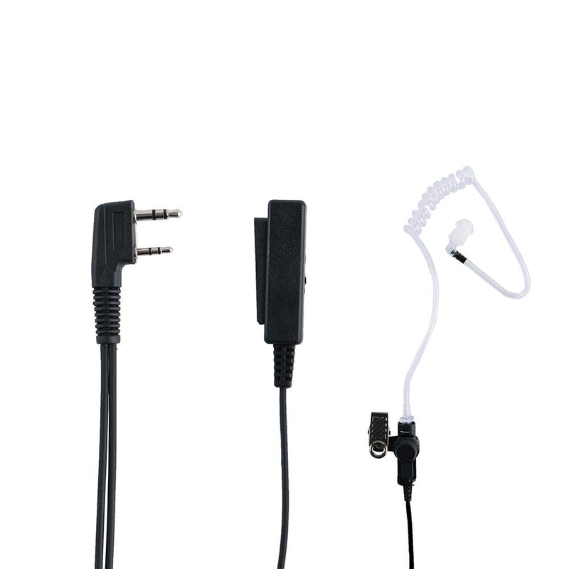 [Australia - AusPower] - Kenwood Radio Earpiece with Mic,BVMAG 2 Wire Surveillance Covert Acoustic Tube Headset for Baofeng UV-5R BF-888S BF-F8HP BF-F9 UV-82 UV-82HP UV-82C Two Way Radio Walkie Talkies 2 pin,2 Pack 