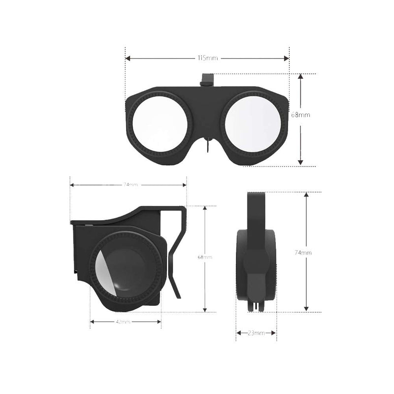 [Australia - AusPower] - VR Headsets Compatible with All Smartphones-Virtual Reality Headsets Google Cardboard Upgrade-Mini Exquisite Light Weight,Mini 3D VR Glasses,2 Pack 2Pack-mini-VR 