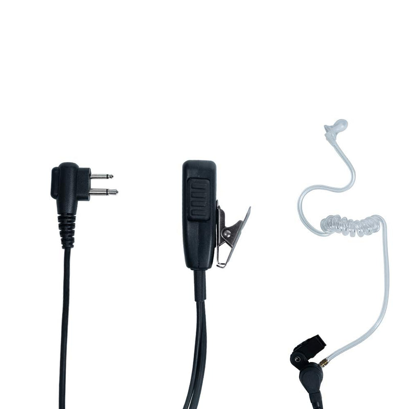 [Australia - AusPower] - Caroo Nipple Covert Acoustic Tube Earpiece Headset Mic PTT for Motorola Cls1110 Cls1410 Cp200 Cp200d Two Way Radio Walkie Talkies 2pin 