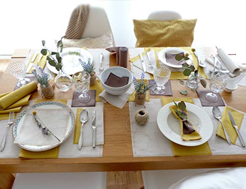[Australia - AusPower] - MY DRAP Cocktail Napkin, Washable And Reusable Cloth Napkins 4.5x4.5 IN (100 Napkins, Grey) 