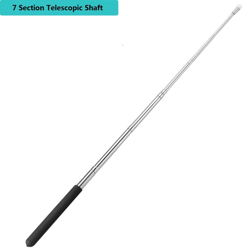 [Australia - AusPower] - Pointer Sticks,Extendable Pointer,Hand Pointer for Classroom，Classroom Pointer for Teacher，Telescopic Teacher Pointer Retractable Pointer Hand Pointer for Kids Whiteboard Pointer (Black) Black 
