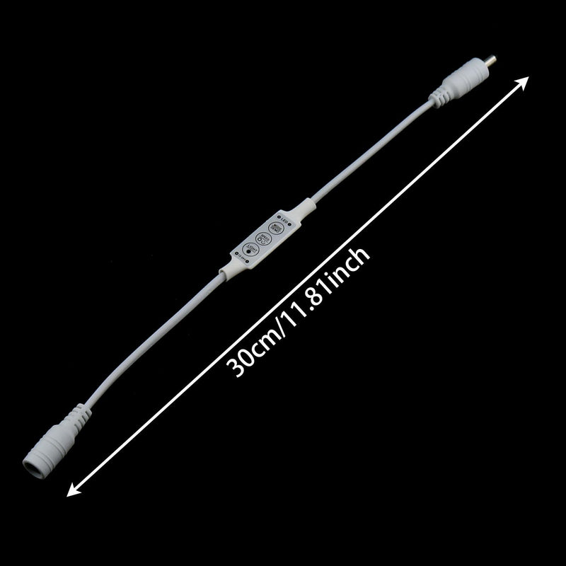 [Australia - AusPower] - MEETOOT 4PCS DC 12V LED Dimmer Switch Dimmer Controller Adapter Cable Connector Cable LED Strip Light Mini Strip Dimmer for Home Lighting and Commercial Display and Landscape Decorations 