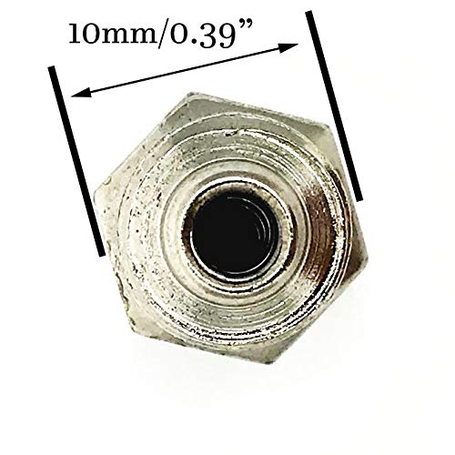 [Australia - AusPower] - XMHF Silver Tone M8 5/16" Male Thread Straight Grease Nipple Zerk Fitting Nozzle 30Pcs 