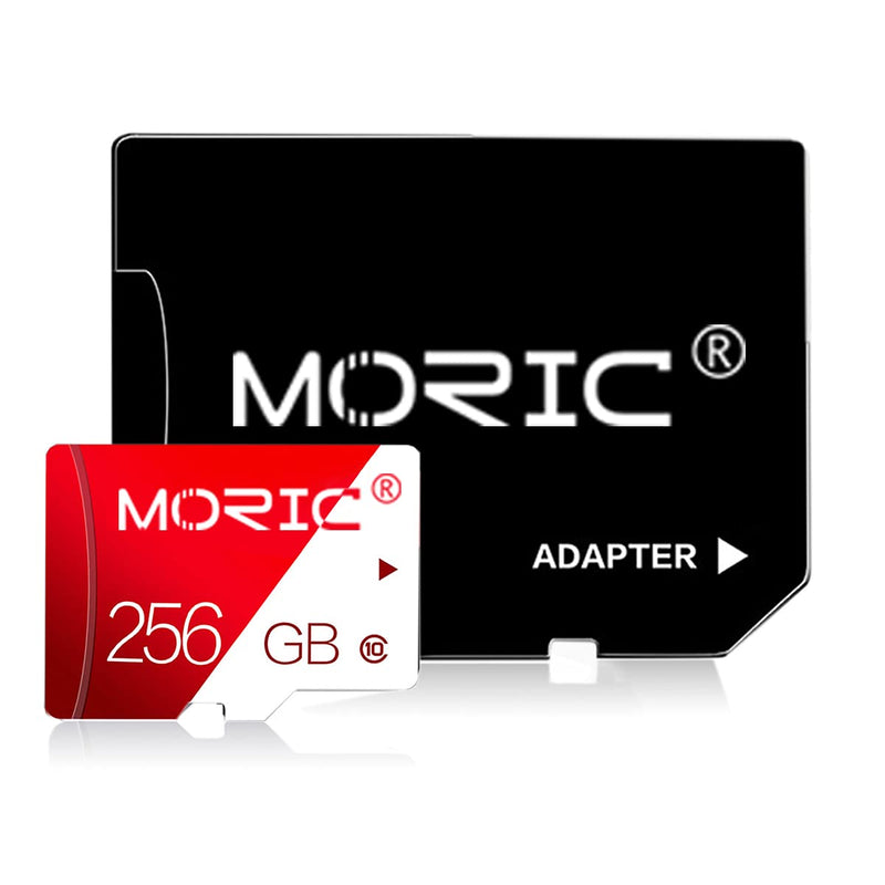 [Australia - AusPower] - 256GB Memory Card Class 10 Card Micro SD Card Compatible Computer Camera and Smartphone Memory Card with SD Card Adapter 