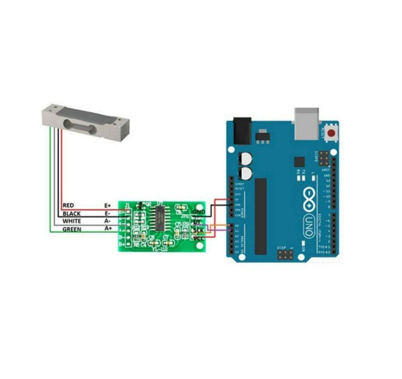 [Australia - AusPower] - CHENBO 10kg Load Cell Weight Sensor + HX711 ADC Converter Breakout Module Scale Load Cell Weight Weighing 