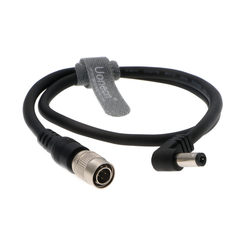[Australia - AusPower] - Uonecn Power Cable for Sound Devices 633/644/688 for Zoom F8 Right Angle DC to 4 pin Hirose Male 