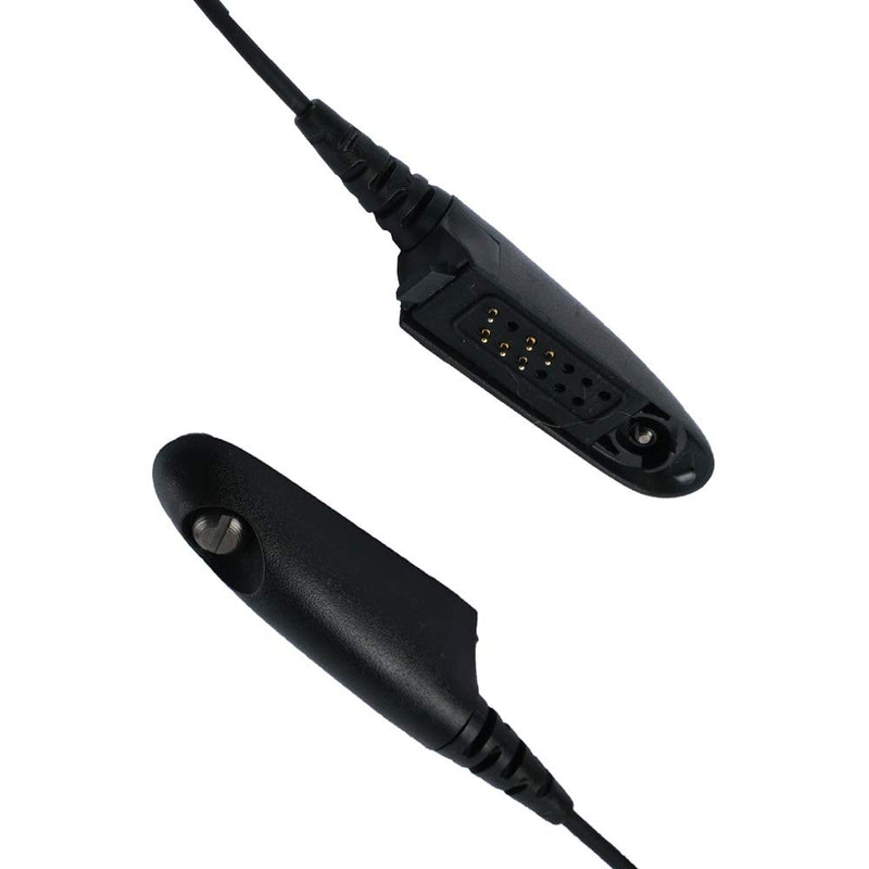 [Australia - AusPower] - Caroo Single Wire Covert Acoustic Tube Earpiece Headset Micphone Mic PTT with One Pair Medium Earmolds for Multi-PIN Motorola 2 Way Radio Walkies Talke HT1250,HT750,HT1550,MTX850,MTX950 