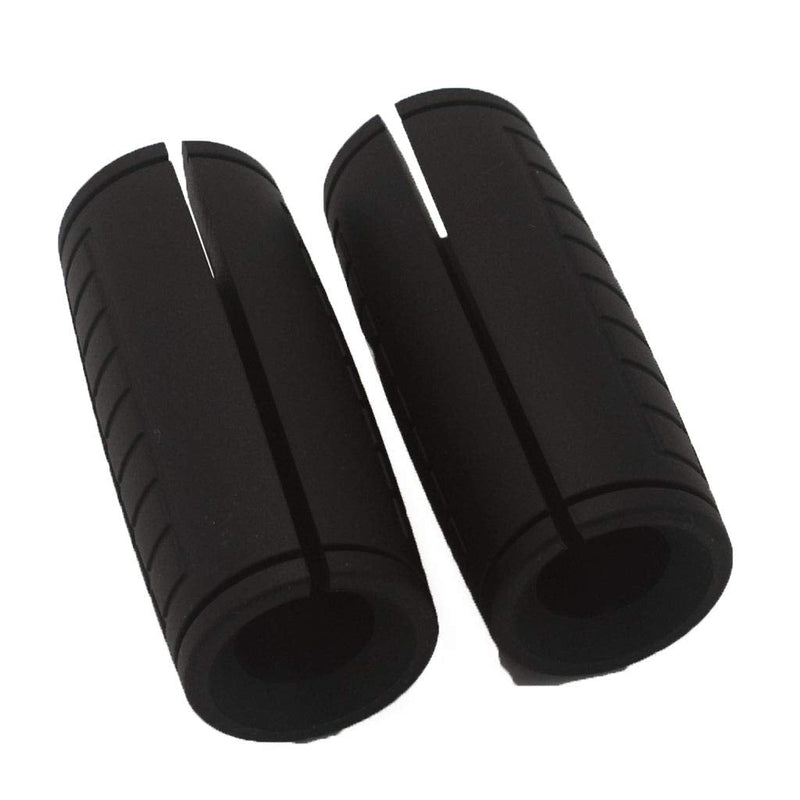 [Australia - AusPower] - yuhqc Dumbbell Grips, Thick Bar Grips, Barbell Grips Thick Bar Adapter Muscle Builder Weightlifting Grips Black 