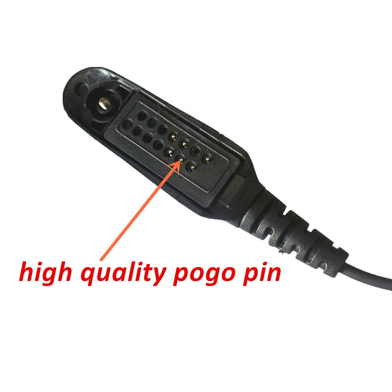 [Australia - AusPower] - 2 Wire Acoustic Tube Earpiece Mic Compatible with Motorola Ht750 Ht1250 HT1250LS HT1550 HT1550XLS GP140 GP240 GP280 GP328 GP330 GP340 GP360 GP380 GP540 GP580 GP640 GP680 GP1280 Two-Way Radio Headse 
