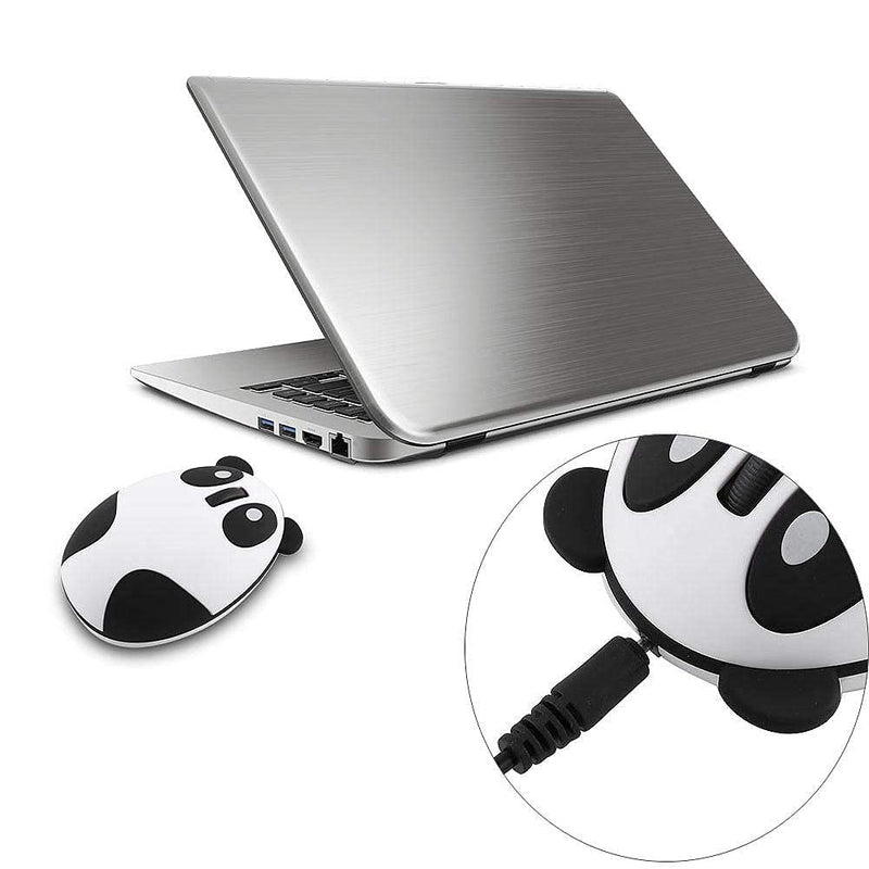 [Australia - AusPower] - Hilitand Rechargeable Wireless Mouse, 2.4GHz Wireless Optical Panda Computer Mouse Quiet Ergonomic USB Cartoon Computer Mouse for Win/OS X/Linux/Andriod/iOS 