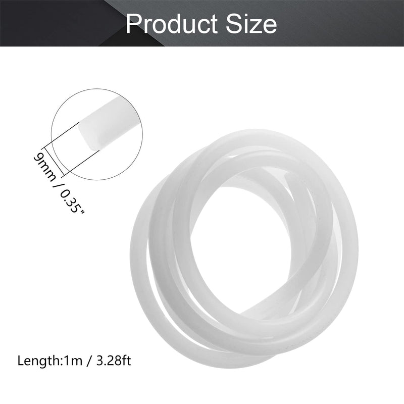 [Australia - AusPower] - Othmro 3/8"(9mm) Soft Silicone Bending Insert Tube for Rigid Tubing 3.3ft Translucent 2PCS 