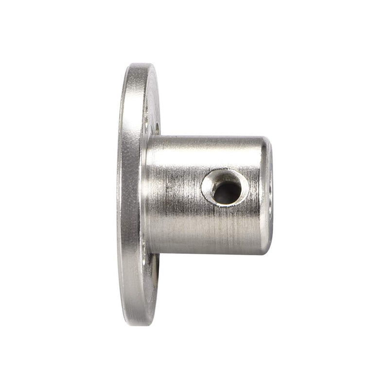 [Australia - AusPower] - uxcell 4mm Inner Dia H12*D10 Rigid Flange Coupling Motor Guide Shaft Coupler Motor Connector for DIY Parts 