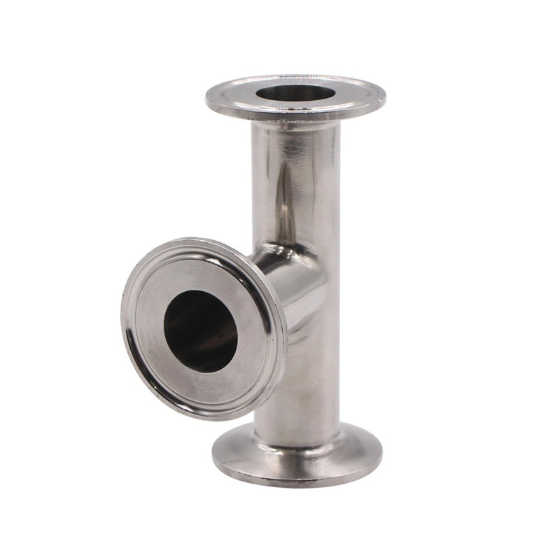 [Australia - AusPower] - DERNORD Clamp Tee 3 Way Stainless Steel 304 Sanitary Fitting Fits 1.5" Tri-clamp, 25mm Pipe OD Pipe OD 25mm 