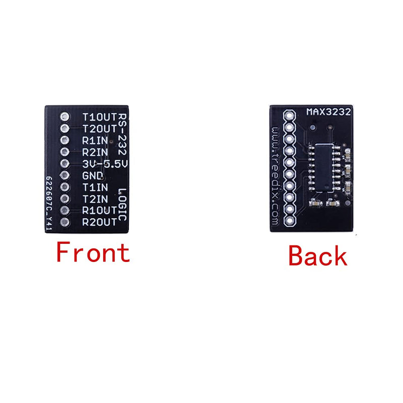 [Australia - AusPower] - Treedix 2pcs Mini RS232 to TTL MAX3232 Convert Adapter Board Transceiver Breakout Board 3v-5v 