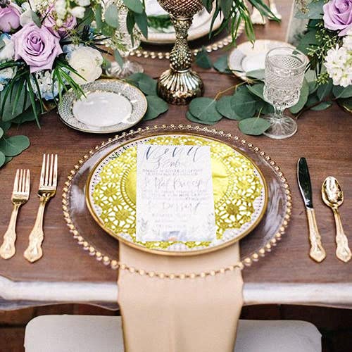 [Australia - AusPower] - 12 Inch Gold Lace Doilies Paper Round Placemats Decorative Doilies Paper Placemat- Eco-Friendly for Cake, Desert, Wedding, Tableware Decoration (100pcs) 12 inch (100pcs) 