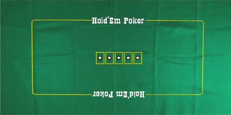 [Australia - AusPower] - Craps & Texas Hold'em Poker Layout 2-Sided Reversible Premium Felt 6ft x 3ft 