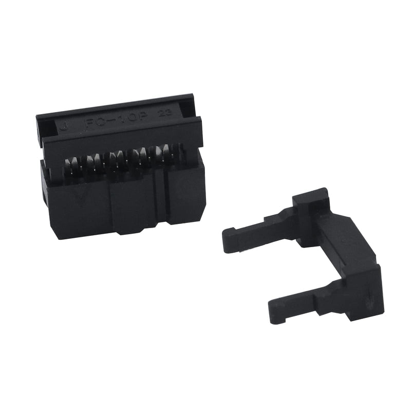 [Australia - AusPower] - Antrader 10-Pack 2x5 FC-10P 2.54mm Dual Rows IDC Sockets Female Connector for Flat Ribbon Cable 10 Pin 