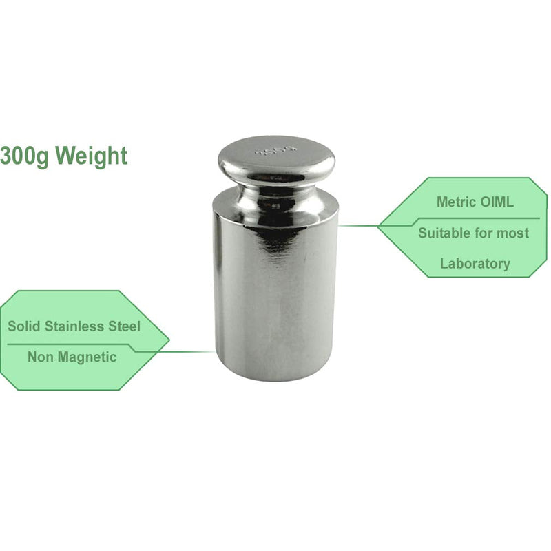 [Australia - AusPower] - American Weigh Scales Calibration Weight for AWS Digital Scale, Carbon Steel, Chrome Finish, 300G (300WGT) 