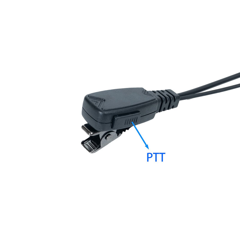 [Australia - AusPower] - Klykon C Shape Swivel Earpiece Headset MIC PTT Compatible with Baofeng UV-5R BF-888S BF-F8HP BF-F9 UV-82 UV-82HP UV-82C Kenwood Walkie Talkies Two Way Radio 2 pin 