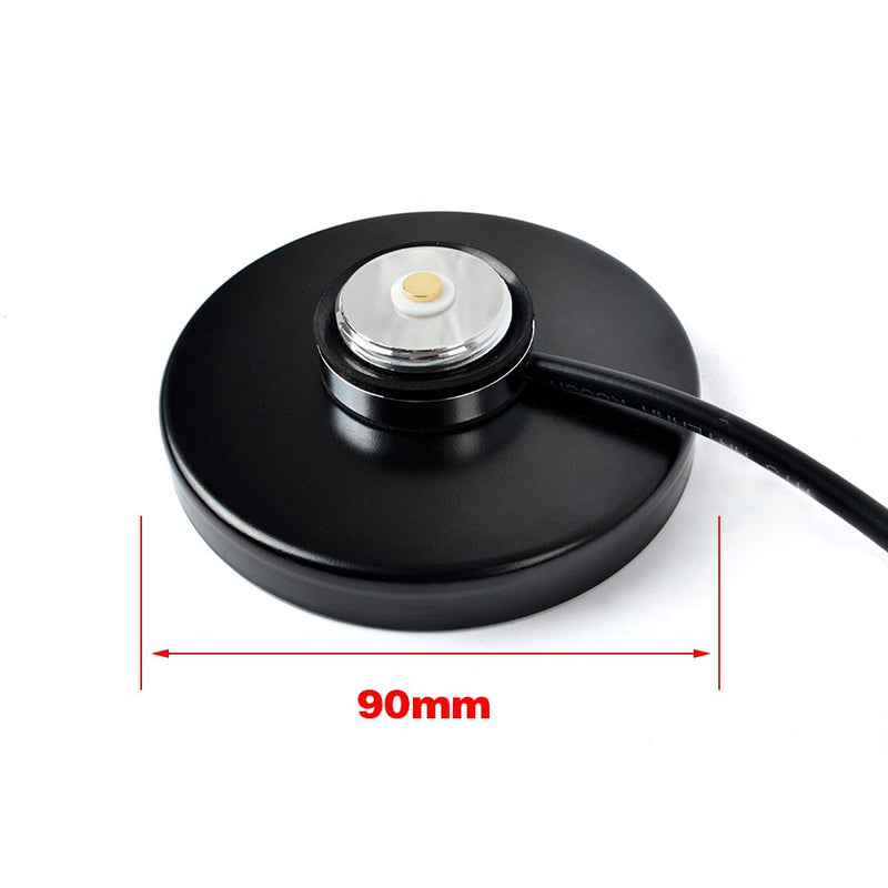 [Australia - AusPower] - HYS NMO Magnetic Antenna Mount, Heavy Duty Anti-Corrosion Magnet Base Bracket with 5M/16.4ft RG-58 Cable for Cobra Motorola Midland Uniden CB Mobile Vehicle Transceiver 