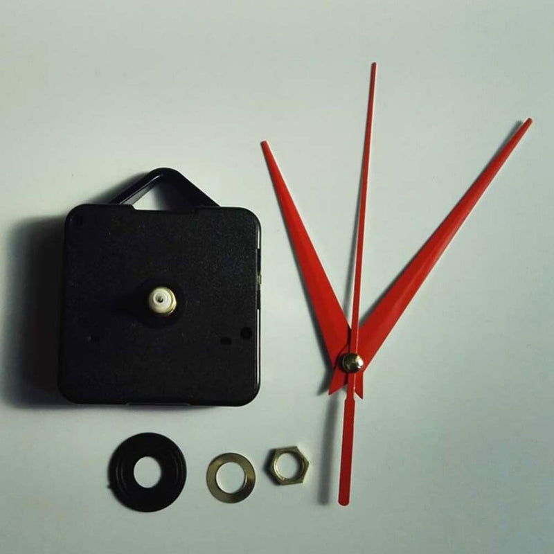 [Australia - AusPower] - Kichvoe Wall Clock Movement Replacement Kits, Silent Clock Mechanism Maintenance DIY Clock Mechanisms Hands Repair Parts Accessories for Home Hotel School Red 