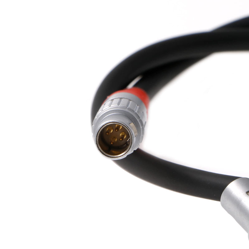 [Australia - AusPower] - Uonecn LBUS Cable ARRI Camera Lens Motor Line Rotate Right Angle 4-Pin Male to Straight 4-Pin Male Cable for ARRI LBUS FIZ MDR Focus CFORCE Lens Motor Cable 