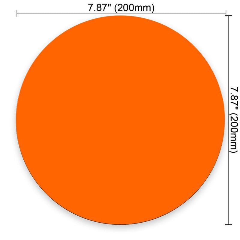 [Australia - AusPower] - Bright Orange Fashion Design Circular Mousepad with Rubber 20cm PP-28 