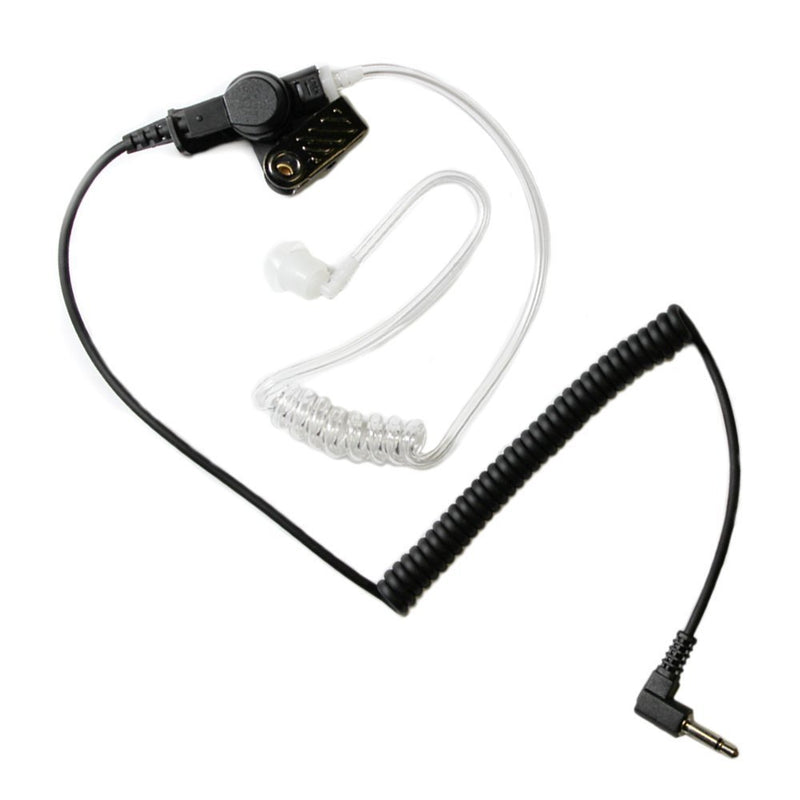 [Australia - AusPower] - 617-1N 3.5mm Receiver/Listen ONLY Surveillance Headset Earpiece with Clear Acoustic Coil Tube Earbud Audio Kit for Two-Way Radios, Transceivers and Radio Speaker Mics Jacks 