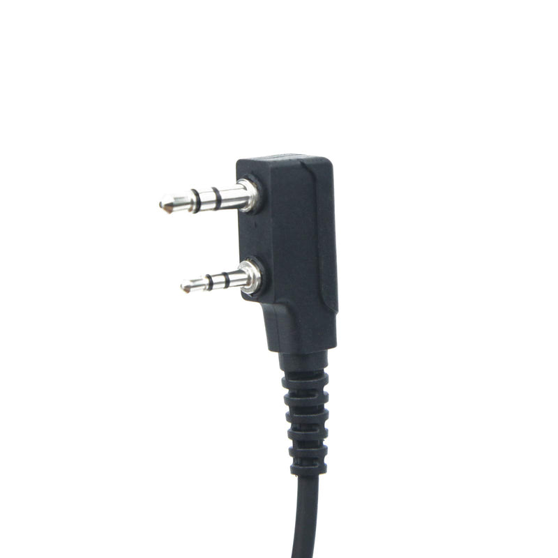 [Australia - AusPower] - JUYODE D-Shaped Earpiece Headset Surveillance Kit Compatible with BaoFeng Kenwood BTECH Arcshell AR-5 Walkie Talkie with PTT Mic 