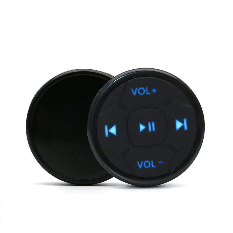 [Australia - AusPower] - Wireless Bluetooth Media Button Remote Selfie Control Start Siri Car Motorcycle Steering Wheel Music for iPhone X Android iOS 