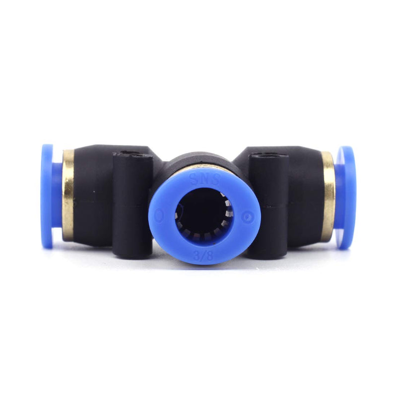 [Australia - AusPower] - SNS SPE-1/2 1/2" Tube OD Union Tee Type Plastic Push to Quick Connect Tube Fitting(10 PCS) 
