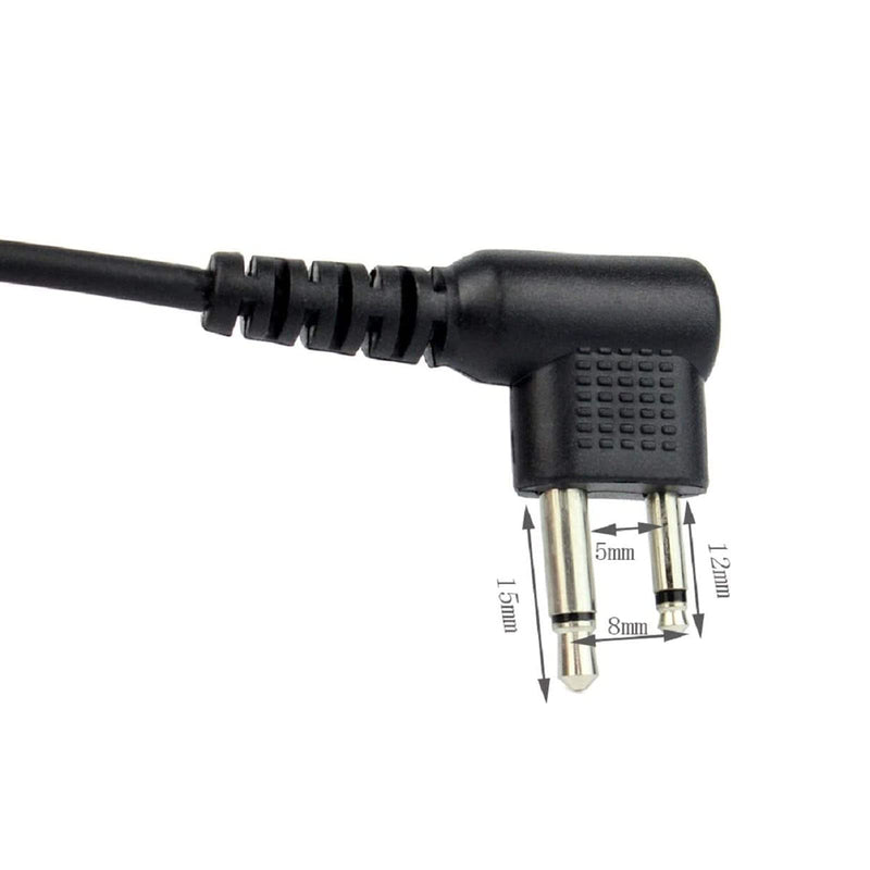 [Australia - AusPower] - Retevis EAM002 Acoustic Tube Ear Pieces for Walkie Talkie, Compatible with CP185 CP200 CP200d GP2000 CLS1110 RDU4100 RDU4160D Two Way Radios, 2 Way Radio Earpiece with Mic PTT Back Clip(5 Pack) 