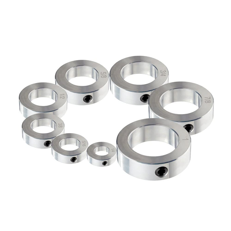 [Australia - AusPower] - AZSSMUK 5/8" Bore Solid Steel Style Zinc Plated Set Screw Shaft Collars for Lawn Tractor,Garage Doors 5/8" 