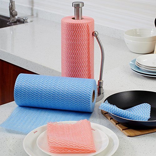 [Australia - AusPower] - JEBBLAS Reusable Cleaning Wipe, Household &Kitchen Towels,Disposable Cleaning Cloth, Dish Cloth Dish Towels Dish Rags Reusable Kitchen Paper Towels, Wash Towels, 2 Rolls of 200 Sheets 