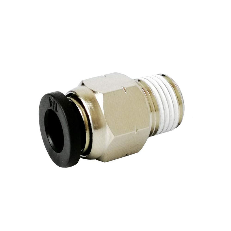 [Australia - AusPower] - 10 Pack Push to Connect Tube Fitting, Air Tool Fittings Straight Push Quick Release Connectors Tube Quick Connect Fittings, Male Straight 1/4" Tube OD x 1/8" NPT Thread 1/4" OD x 1/8" NPT 