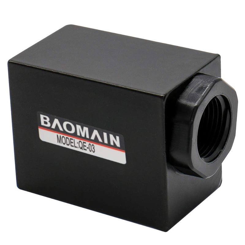 [Australia - AusPower] - Baomain Pneumatic One Way Quick Exhaust Valve QE-03 3/8PT Inlet Port 