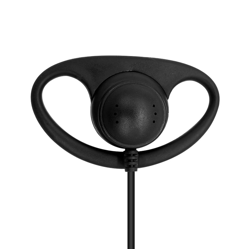 [Australia - AusPower] - JUYODE D Shape Earpiece Surveillance Walkie Talkie Radio Headset Ear Piece with PTT Mic Compatible with HYT Hytera BD502 BD502i PD502 PD562 TC-508 TC-580 