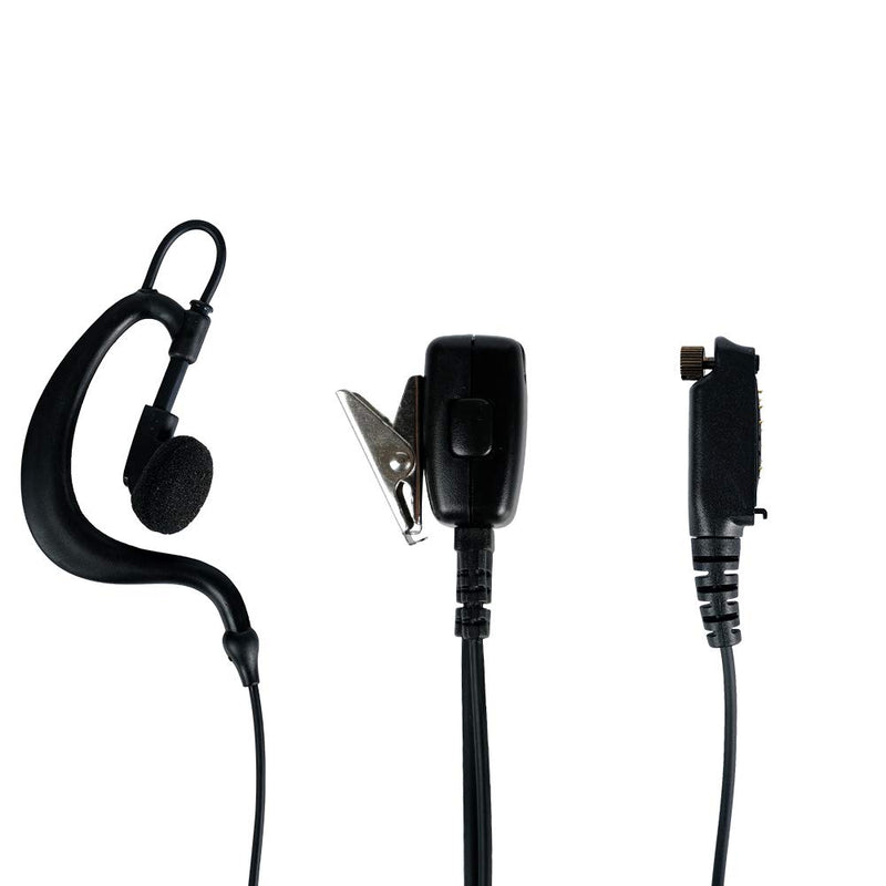 [Australia - AusPower] - Caroo Sepura STP9000 Radio Earpiece, G Shape Headset with Mic and PTT for Sepura STP8000 STP8030 STP8035 STP8038 Walkie Talkie Two Way Radio 
