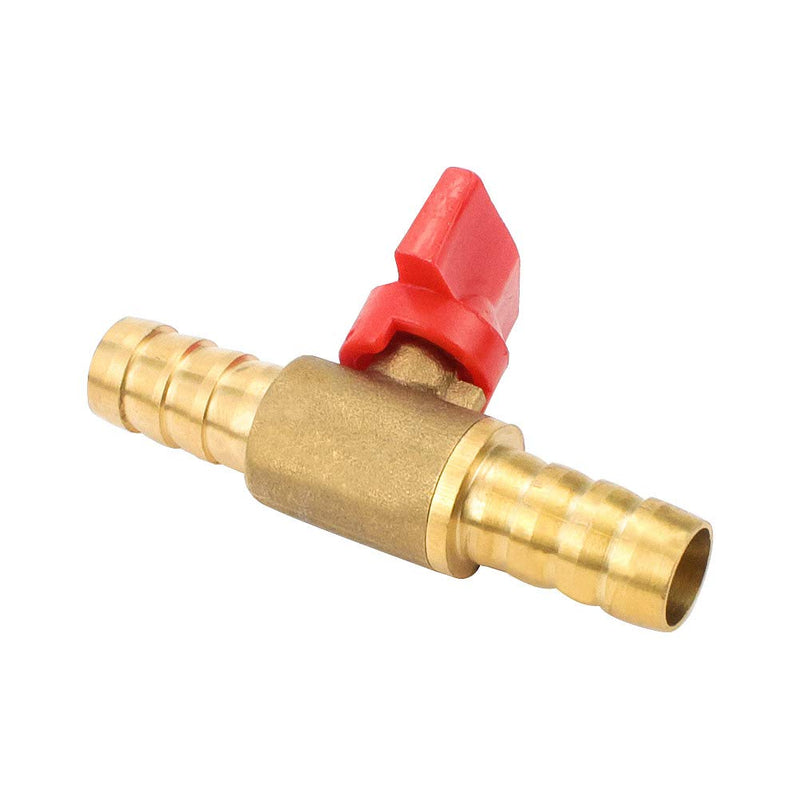 [Australia - AusPower] - Joywayus 3/8" ID Hose Barb Fitting 2 Way Switch Brass Shut off Ball Valve 