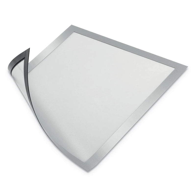 [Australia - AusPower] - DURABLE Magnetic DURAFRAME Document Sign Holder, Letter-Size 8-1/2" x 11", Silver, 2 Pack (477123) Letter, 8-1/2" x 11" 