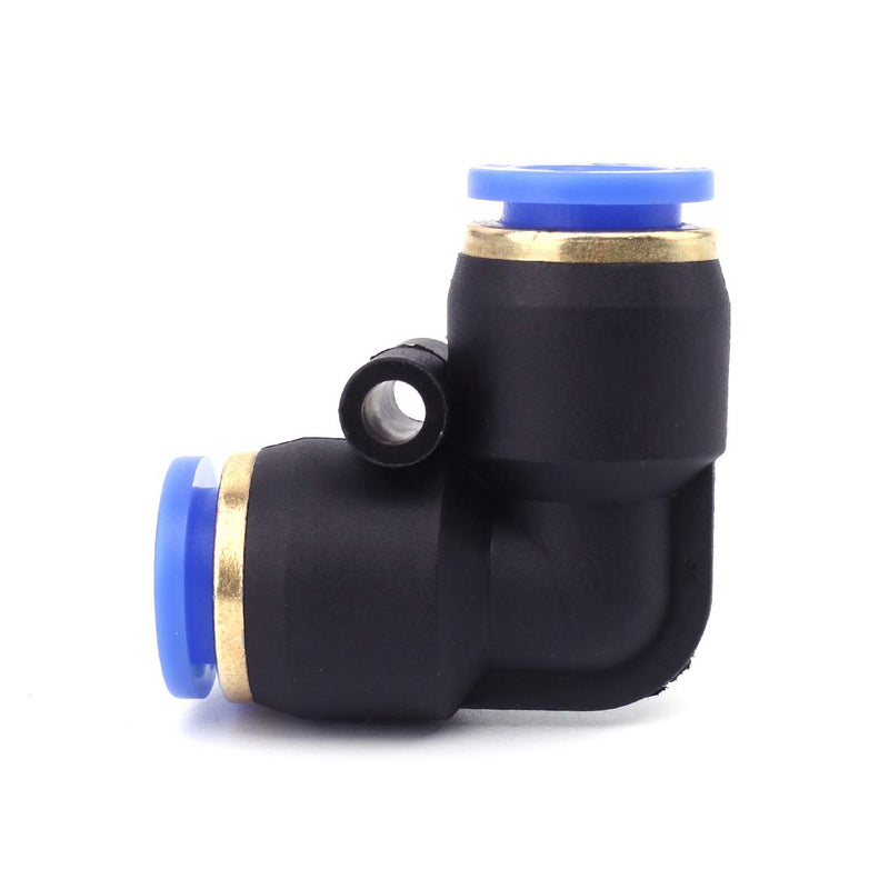 [Australia - AusPower] - SNS SPV-1/2 1/2" Tube OD Union Elbow Plastic Push to Quick Connect Tube Fitting(10 PCS) 
