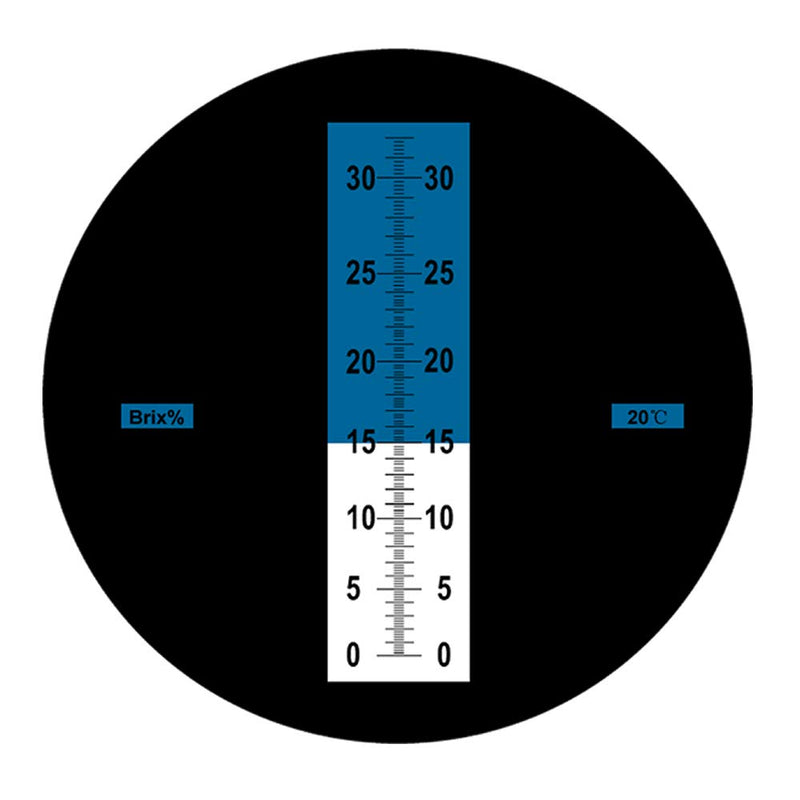 [Australia - AusPower] - 0 to 32% Brix Hand Held Refractometer（Teflon Coating）with Automatic Temperature Compensation, Rhino Handheld Refractometer with a Portable Holster 