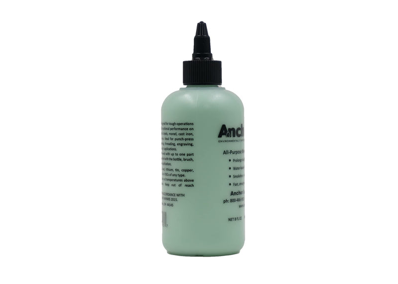 [Australia - AusPower] - Anchorlube All-Purpose Metalworking Compound 8oz - Water-Based Cutting Fluid for Drilling, Tapping, Sawing - Great on Stainless Steel | No Oil 