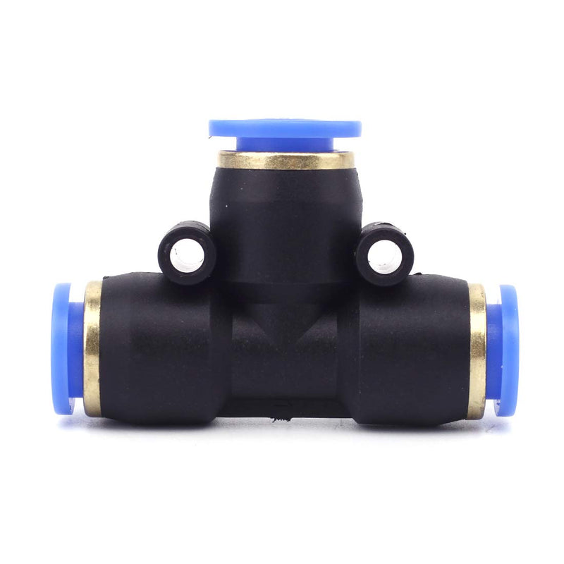 [Australia - AusPower] - SNS SPE-1/2 1/2" Tube OD Union Tee Type Plastic Push to Quick Connect Tube Fitting(10 PCS) 